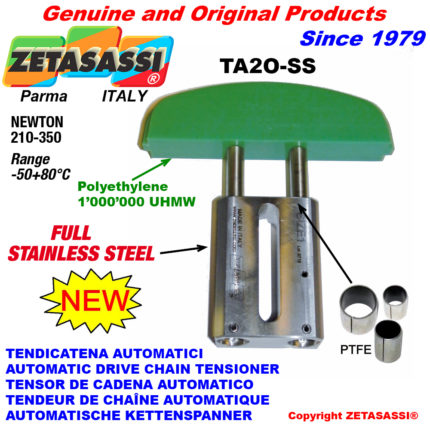 ZETASASSI TA2OASA60S-SS Automatic linear drive chain tensioner