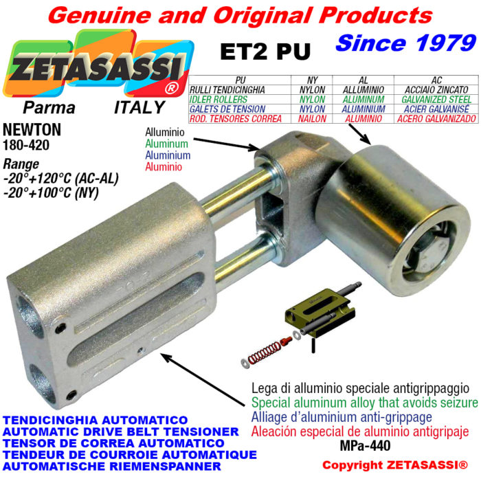 ZETASASSI ET2PU8080NY Automatic linear belt tensioner