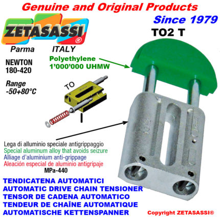 ZETASASSI TO2TASA60T Automatic linear drive chain tensioner