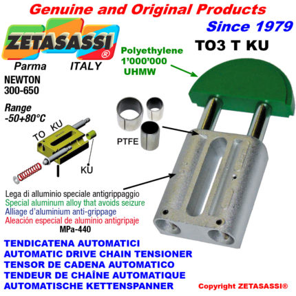 ZETASASSI TO3TASA80TKU Automatic linear drive chain tensioner