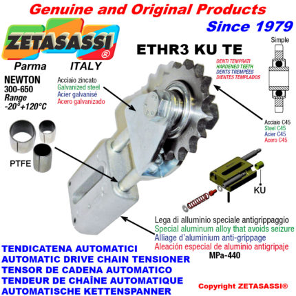 ZETASASSI ETHR3 KU TE Automatic linear chain tensioner