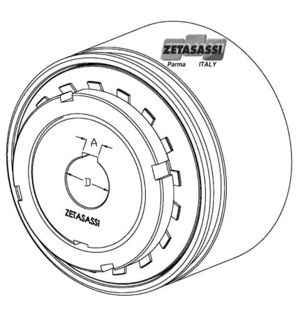 ZETASASSI FORGS95F25CH8 Boring for synchronous torque limiter