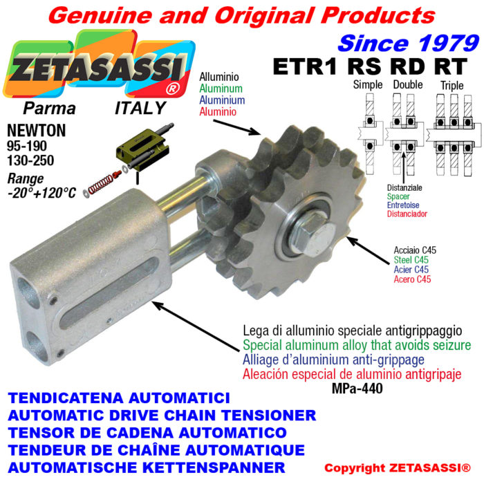 ZETASASSI ETR1RT38190 Automatic linear chain tensioner