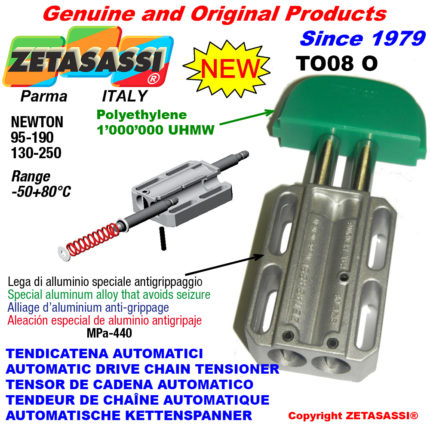 ZETASASSI TO08OU190 Automatic linear drive chain tensioner