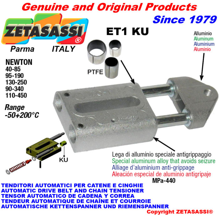 ZETASASSI ET1M8KU Automatic linear spring tensioner