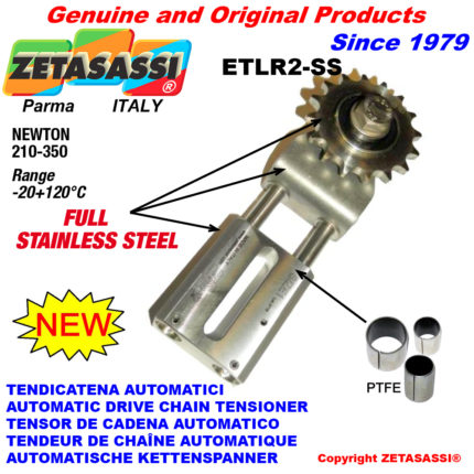 ZETASASSI ETLR2AC58S-SS Automatic linear drive chain tensioner