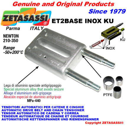 ZETASASSI ET2BASE INOX KU Inox spring tensioner