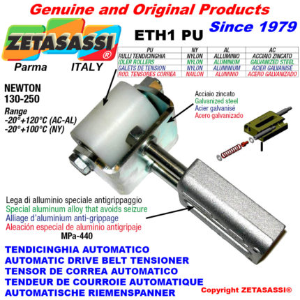 ZETASASSI ETH1PU4050NY Automatic linear belt tensioner