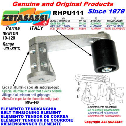 ZETASASSI RHPU1115050NY Belt tensioning element