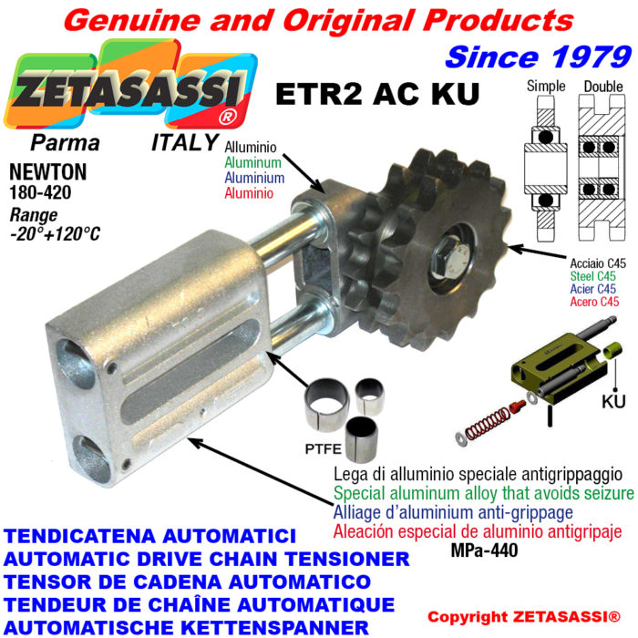 ZETASASSI ETR2AC58SKU Automatic linear chain tensioner