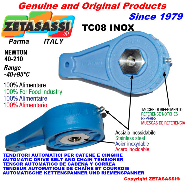 ZETASASSI TC08INOXM8 Tensioner inox alimentary