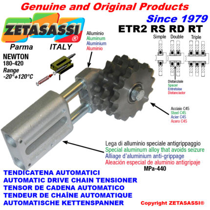 ZETASASSI ETR2RT58 Automatic linear chain tensioner