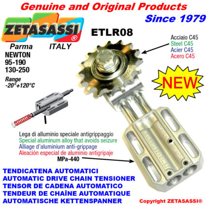 ZETASASSI ETLR08AC58S190 Automatic linear chain tensioner