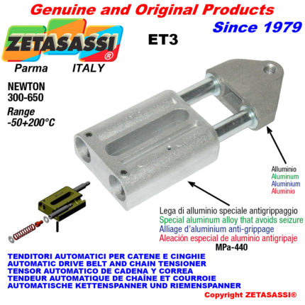 ZETASASSI ET3M16 Automatic linear spring tensioner