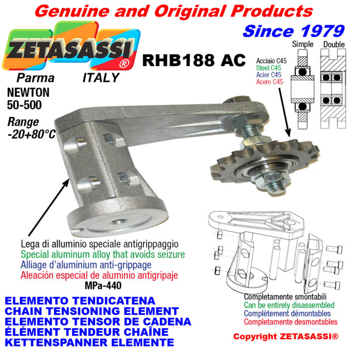 ZETASASSI RHB188AC58S Chain tensioning element