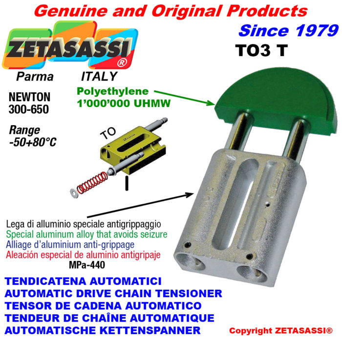 ZETASASSI TO3TASA80T Automatic linear drive chain tensioner