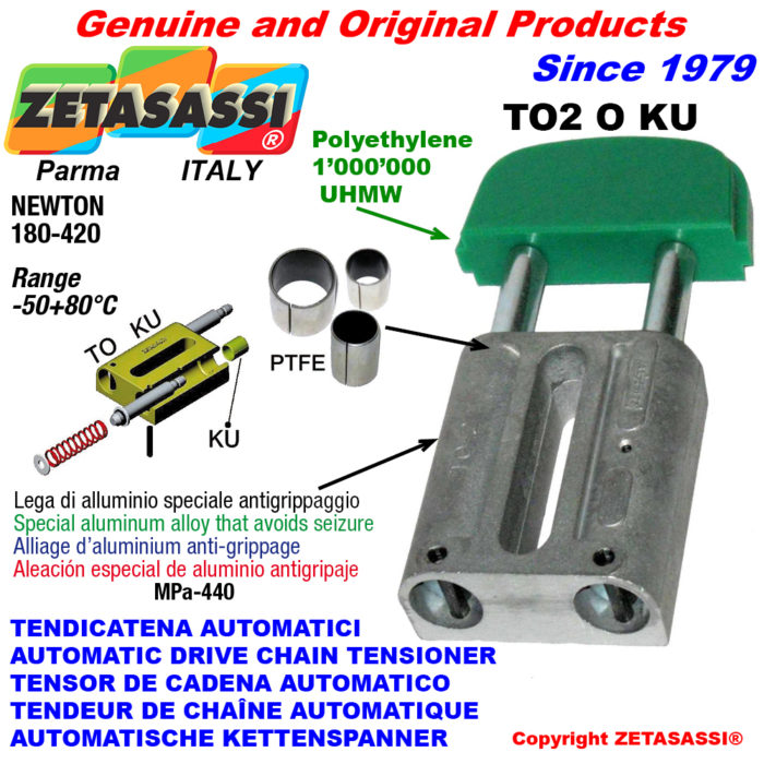 ZETASASSI TO2OASA60SKU Automatic linear drive chain tensioner