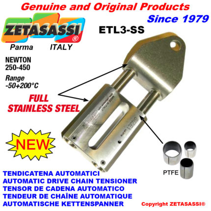 ZETASASSI ETL3-SS Automatic linear drive chain tensioner