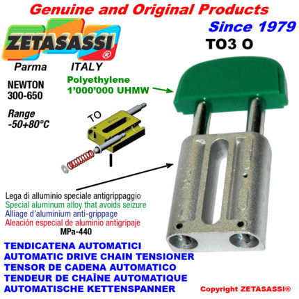 ZETASASSI TO3OASA80S Automatic linear drive chain tensioner