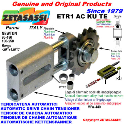 ZETASASSI ETR1AC58SKUTE Automatic linear chain tensioner