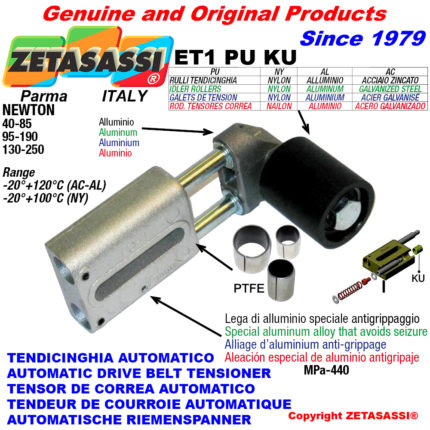 ZETASASSI ET1PU6060NYKU Automatic linear belt tensioner