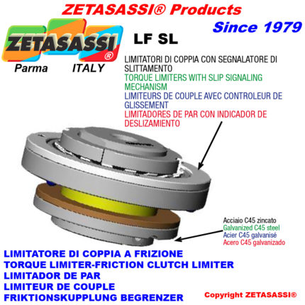 ZETASASSI LFSL90UN Torque limiter with sliding indicator "lfsl"