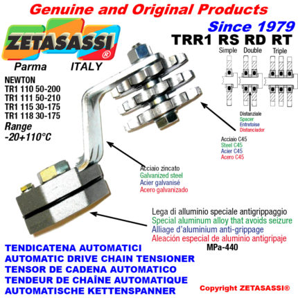 ZETASASSI TRR1118RT58 Automatic arm chain tensioner