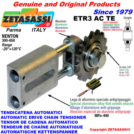 ZETASASSI ETR3AC58STE Automatic linear chain tensioner