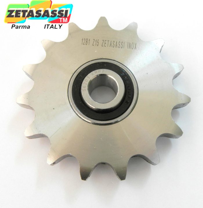 ZETASASSI AC58SINOX Idler sprockets with stainless steel bearing