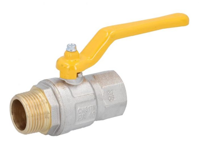 END-Armaturen IK111925 Ball valve DIN-DVGW 1"-Innen / outer brass / PTFE