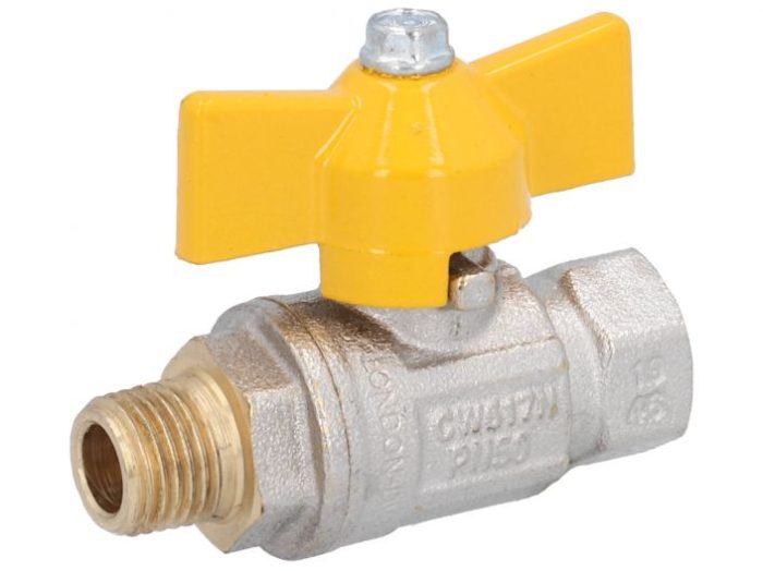 END-Armaturen IK112921 Ball valve DIN-DVGW 1/4"-Innen / outer brass / PT