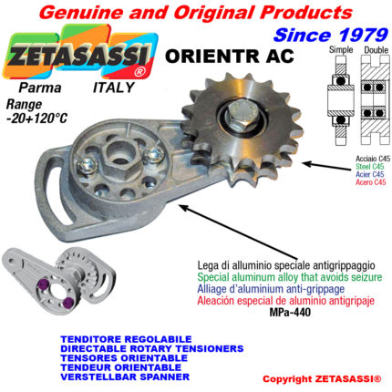 ZETASASSI ORIENTRAC58S Directable rotary chain tensioner