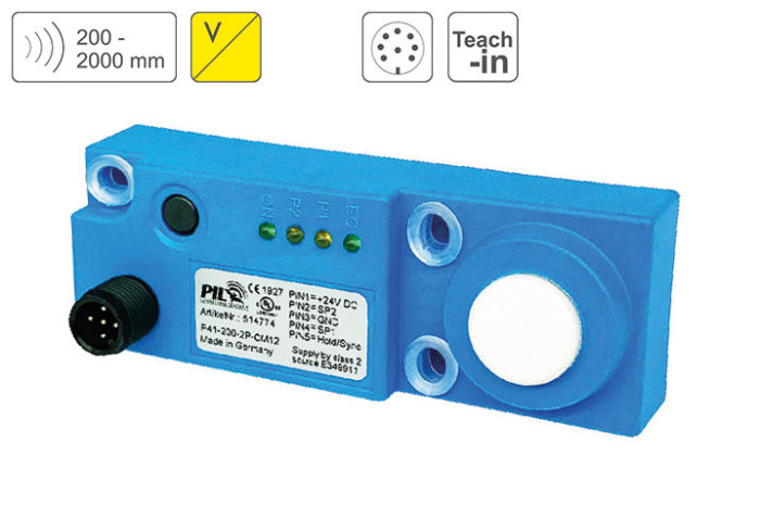 PIL Sensoren P41-200-U-CM12 Ultrasonic Distance Sensor