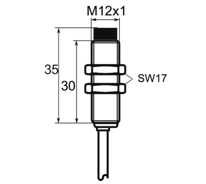 SELET A01EG124 CILINDRICAL TYPE 12 mm DIAMETER