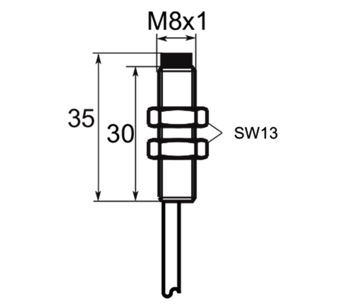 SELET A01EG82 CILINDRICAL TYPE 8 mm DIAMETER