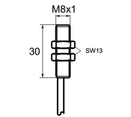 SELET A01G81 CILINDRICAL TYPE 8 mm DIAMETER