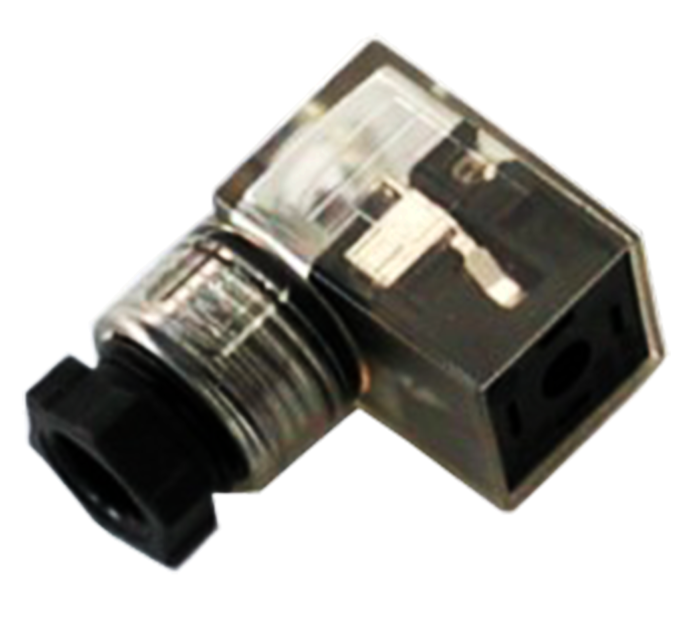 SELET C3E20201V Angled Electro-solenoid 4 pole female wireless series