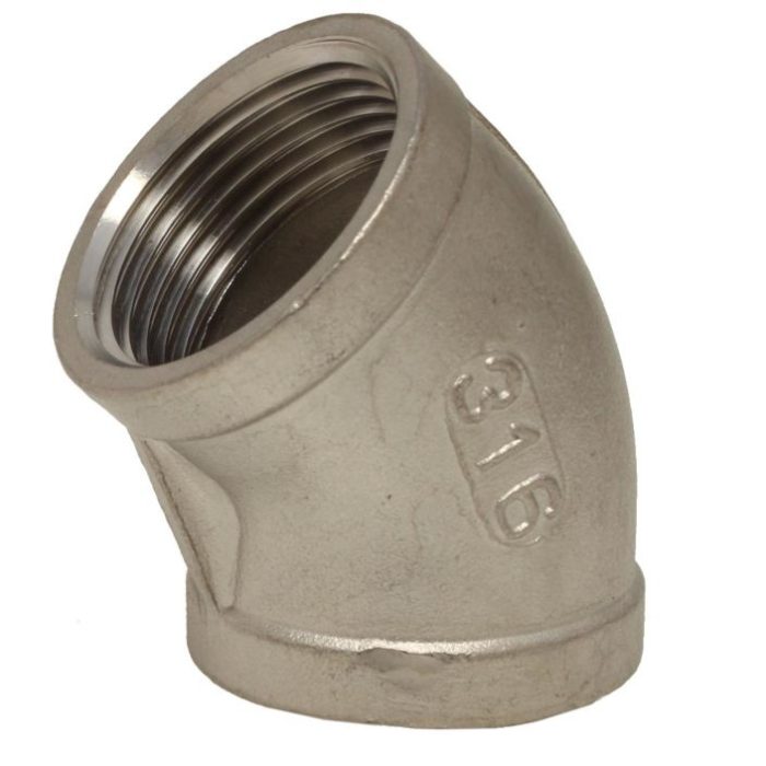 END-Armaturen FG2120 Elbow 45º 1/8" (DIN2999) female/female