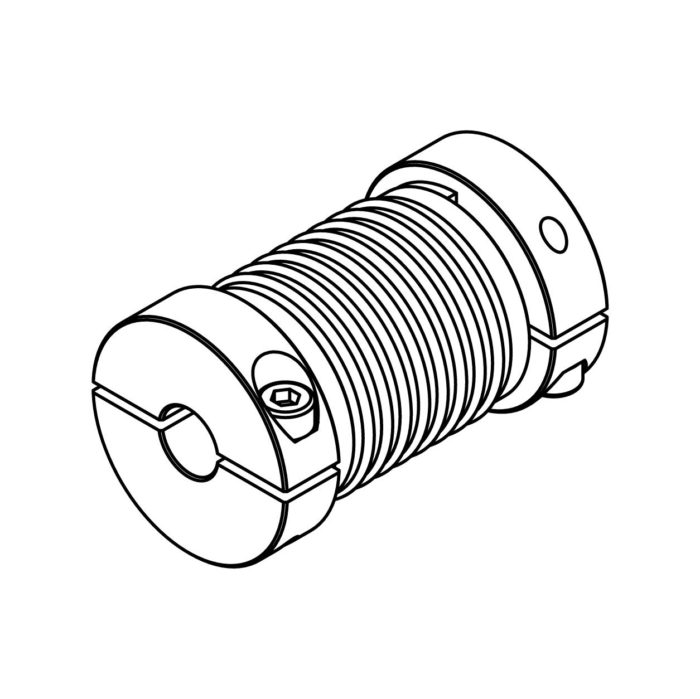 BEI Sensors/Sensata Mounting/Adapters Bellows type 6mm x 6mm for MHM5 Encoder 9403/6-6