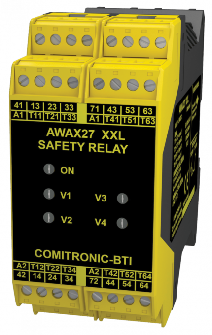 Comitronic-Bti AWAX 27XXL - Double safety relay - Double self-check box