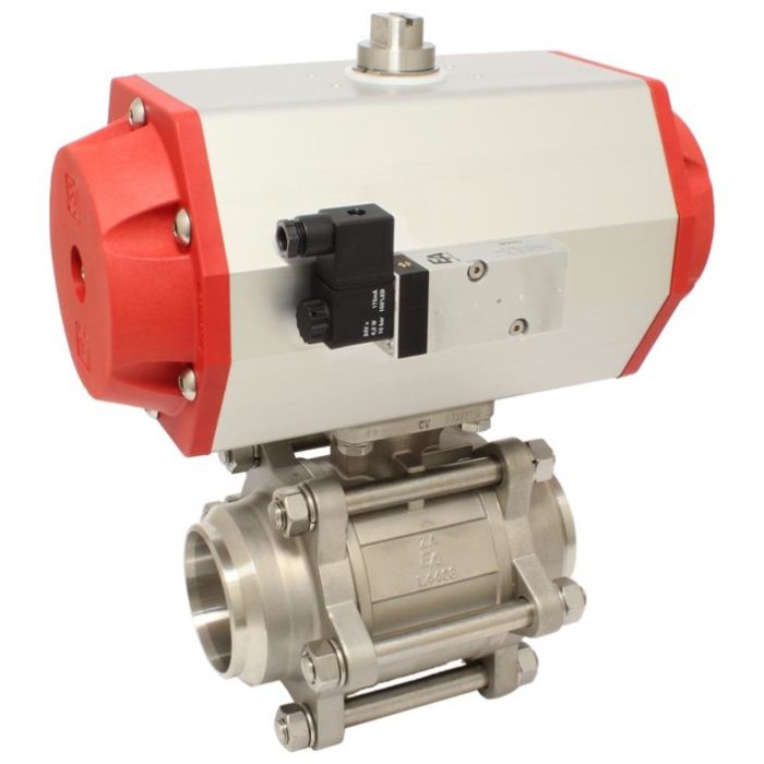 END-Armaturen ZA67-ED63/AM24DC Ball valve DN50 ZA-welding face